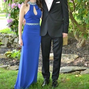 Blue prom dress